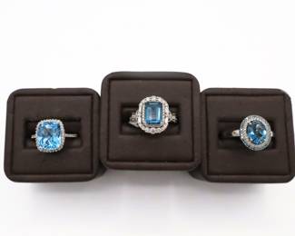 Aquamarine Rings