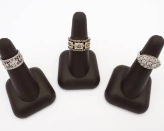 Gold and Diamond Rings