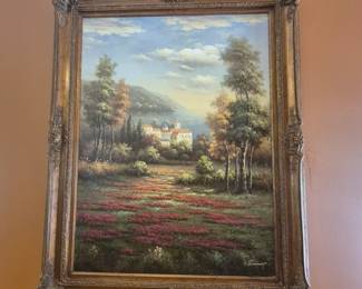 Beautiful framed extra large art 