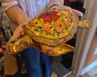 Bohemian style turtle decor