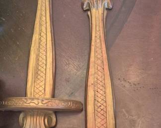 Pair of Wall Sconce Style Shelves