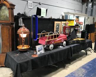 METAL PEDAL CAR FIRETRUCK