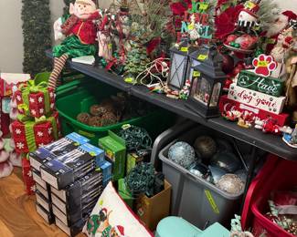 Packed Christmas room