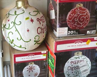 Large Christmas ornaments