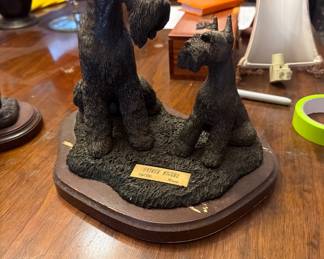 One of a kind schnauzer figurine