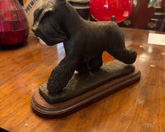 Another one of a kind schnauzer figurine