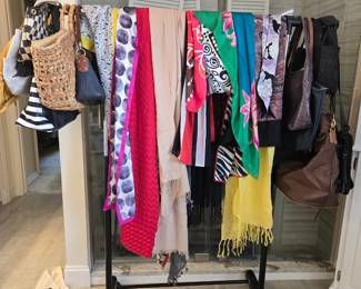 Scarves and handbags