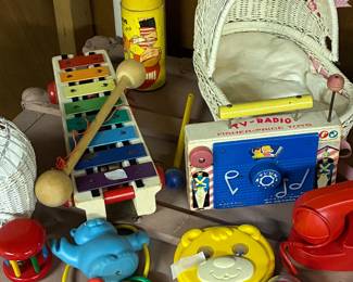 Vintage toys, dolls, doll clothes, bunk beds, and more!