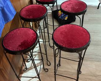 Five matching parlor stools!