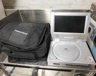 Portable DVD player and case