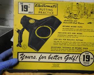 Vintage putting practice set