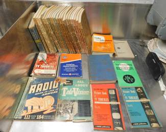 VIntage TV and radio repair manual collection