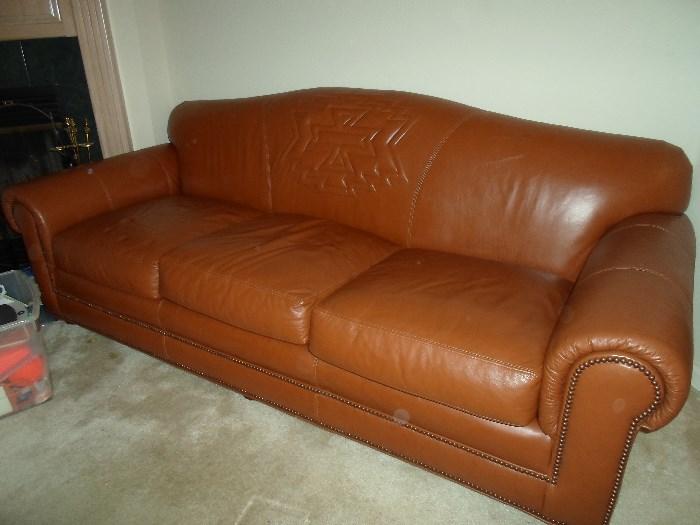 nice leather sofa