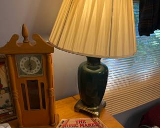 The Music Maker, Decorative Lamp. Vtg Clock