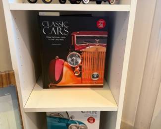Model Cars, Classic Cars Books, White Shelf