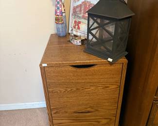 Wooden Filing Cabinet, Lantern