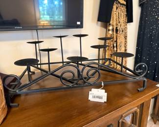 Wrought Iron 9 Candle Candelabra