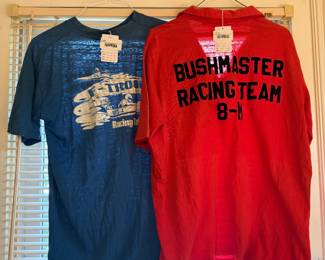 80s Racing Team Single Stitch Tee, Bushmaster Racing Team Polo