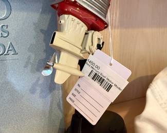 Red Mercury Boat Motor Model