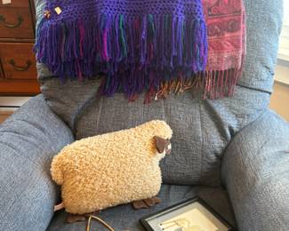 Recliner, Sheep Pillow, Wall Decor, Throw Blankets