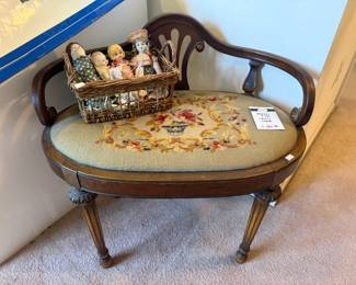 Vtg Vanity Chair, Vtg Dolls