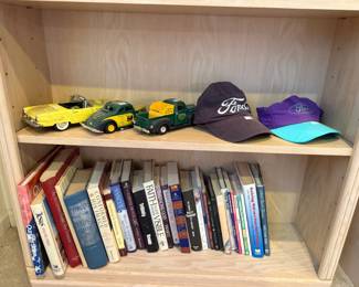 Model Cars, Vtg Ford Baseball Hats, Books