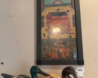 Wooden Duck Decoys, Maria Pfropper "Peaceable Kingdom" Print