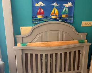 Baby bed grows into a full bed