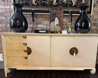Inside look at hall cabinet