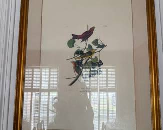 One of two Audubon art pieces