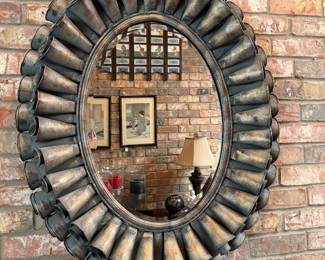 Large oval mirror