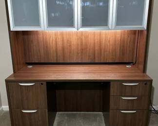 PBD Furniture Walnut Laminate Finish Desk