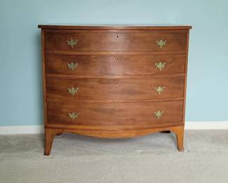 Bow Front FourDrawer Dresser