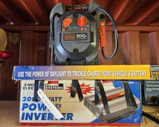 6012  Jump Starter, Power Inverter, and Solar Panels