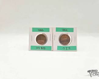 1612  2 United States $.02 Coins