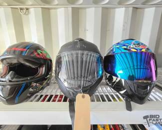 5070  3 Motorcycle Helmets