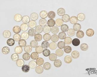 1394  90 Silver Dimes 148.4g