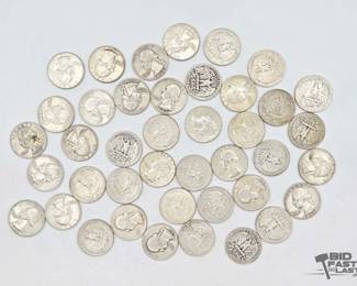 1392  90 Silver Quarters 254.7g