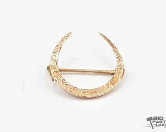 809  10kt Gold Broach 1.1g