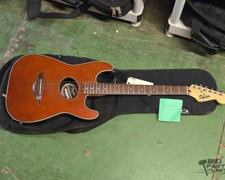 6082  Fender Squire Stratocaster Acoustic Electric Guitar