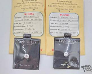 948  2 One Carat Cubic Zirconia Stones