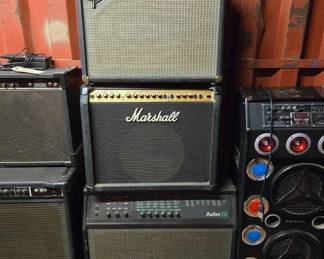 6114  Fender Hybrid Amp, Marshall Hybrid Amp, and AcSys Combo Amp