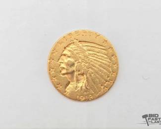 560  1913 $5 Indian Head Coin, 8.3g