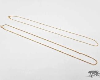 723  14kt Gold Chain Necklaces 4.0g
