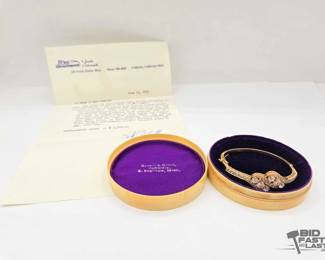 600  18kt Gold Bracelet with Diamonds 12.6g