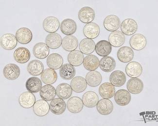 1388  90 Silver Quarters