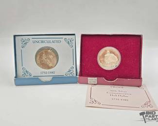1410  90 Silver George Washington Half Dollars 25g
