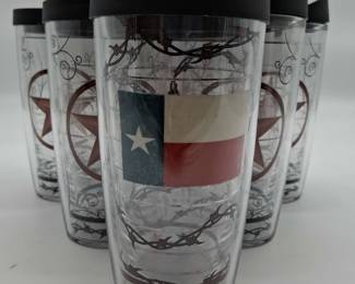 6 Tervis Tumblers Texas Themed