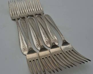 Vintage National Sterling Silver Forks B