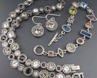 Locke Necklace14in Bracelet And Earring Set